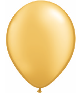5" Qualatex Latex Balloons GOLD (100 Per Bag)