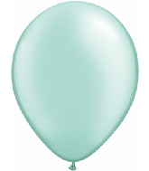 5" Qualatex Latex Balloons Pearl MINT GREEN (100 Per Bag)