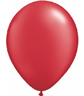 5" Qualatex Latex Balloons Pearl RUBY RED (100 Per Bag)