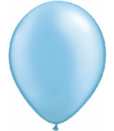 11" Qualatex Latex Balloons 25 Per Bag Pearl Azure