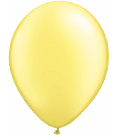 11"  Qualatex Latex Balloons  Pearl LEMON CHIFFON  100CT