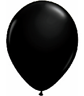 16" Qualatex Latex Balloons ONYX BLACK (50 Per Bag)