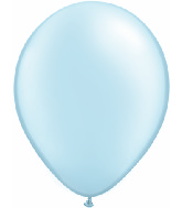 16" Qualatex Latex Balloons Pearl LIGHT BLUE (50 Per Bag)