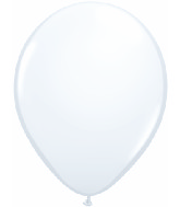 16" Qualatex Latex Balloons WHITE (50 Per Bag)