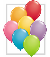 5" Qualatex Latex Balloons FESTIVE Assortment (100 Per Bag)