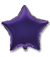 32" Jumbo Metallic Purple Star Foil Balloon