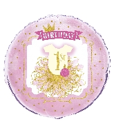 18" Foil Balloon - Pink & Gold 1st Birthday