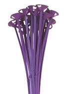 13" One Piece Cup and Balloon Stick-Purple