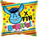 9" Airfill Only X Fin Burris! Balloon