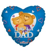 18" Love Dad Bears