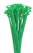 13" One Piece Cup and Balloon Stick-Green