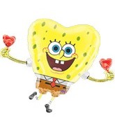 30" Sponge Bob Hearts Balloon