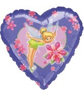 18"  Tinker Bell Magic Heart Balloon