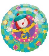 18" Jo Jo's Circus Birthday Fun Balloon