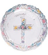 18" Religious Scroll Chirstening Balloon