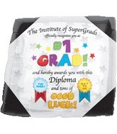 18" Supershape #1 Grad Diploma Balloon