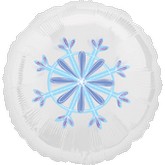 18" Magicolor Snowflake Clear Balloon