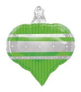 18" Green Ornament Balloon