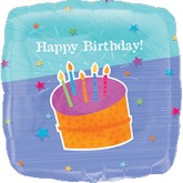 32" Jumbo Birthday Balloon with Cake