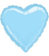 32" Large Balloon Pastel Blue Heart