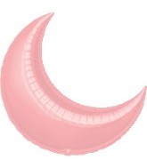 26" Pastel Pink Crescent Moon Balloon
