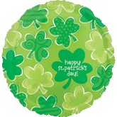 18" Happy St. Patricks Day  Shamrocks