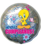 18" Feliz Cumpleanos Tweety Balloon (Spanish)