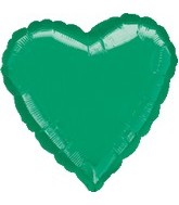 32" Large Balloon Green Heart
