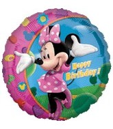 18" Mickey Mouse Minnie Happy Birthday Balloon