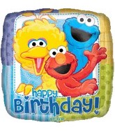 18" Sesame Street Balloon Happy Birthday