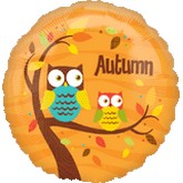 18" Autumn Owls Balloon