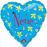 18" Heart Mex Nene Balloon (Spanish)