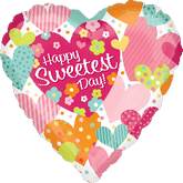 18" Sweetest Day Colorful Hearts