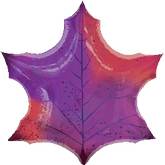 Large Shape Purple Maple Leaf Balloon