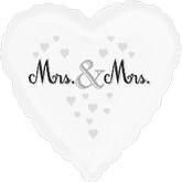18" Mrs. and Mrs. Foil Balloon