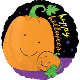 21" Happy Halloween Bright Pumpkin