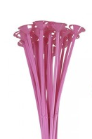 13" One Piece Cup and Balloon Stick-Pink