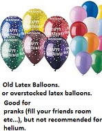 5 LBS of Prank Latex Balloons mixed prints