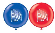 17" American Flag (Sapphire Blue, Red) Brand Tuftex